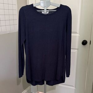 Magaschoni Deep Blue Long Sleeve Blouse